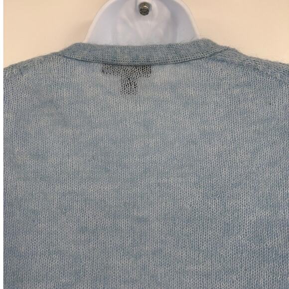 J Crew Mohair Cardigan Y2K Womens Sweater Sz M Cardigan Cozy Coquette Preppy - Picture 5 of 9